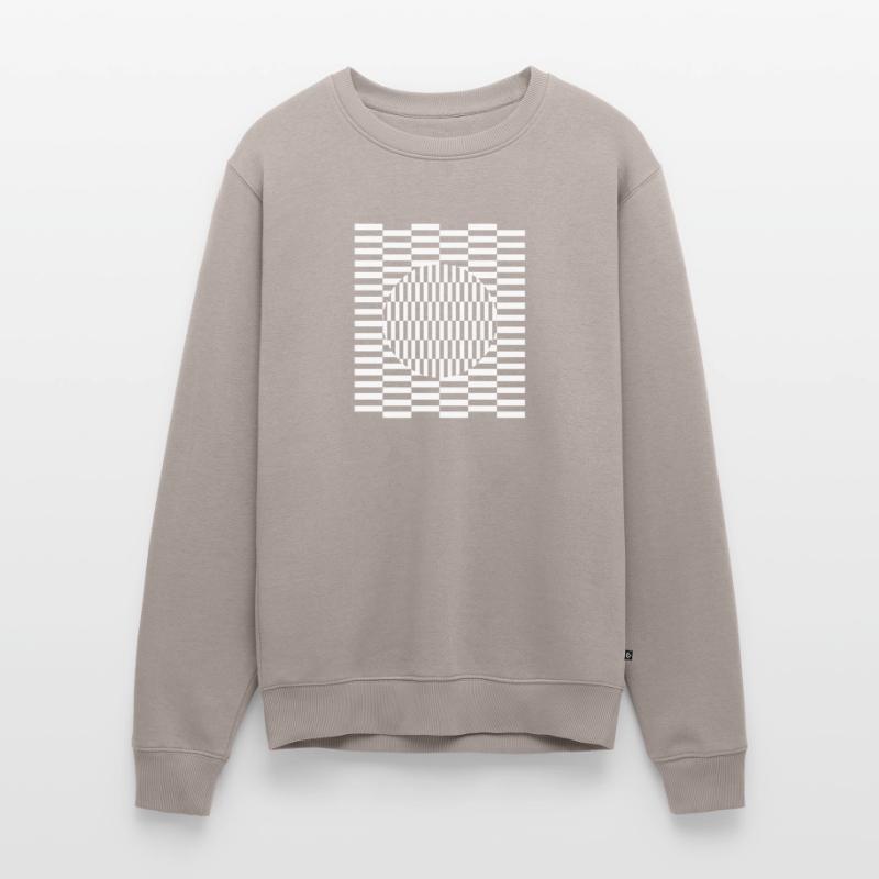 Visual grid perception illusion imagination Men's Premium Organic Jumper