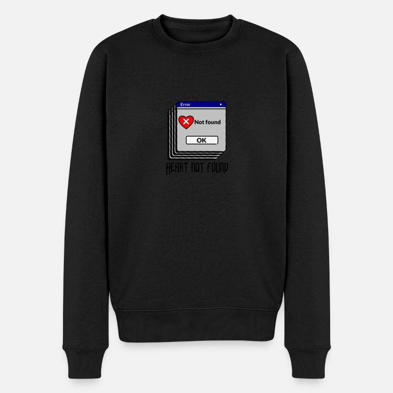 Message d'erreur - Coeur non trouvé - Pull Premium bio Homme - noir