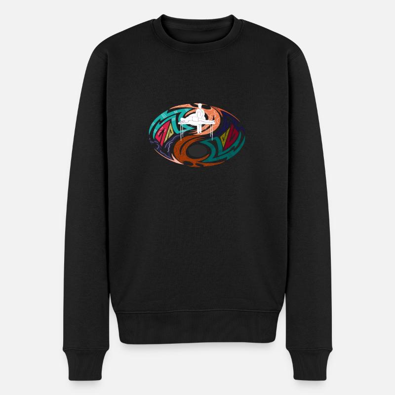 Physiotherapeut Physiotherapie Geschenkidee lustig - Männer Premium Bio Pullover - Schwarz