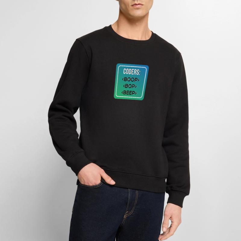 Coder S BOOP BOP BEEP Männer Premium Bio Pullover