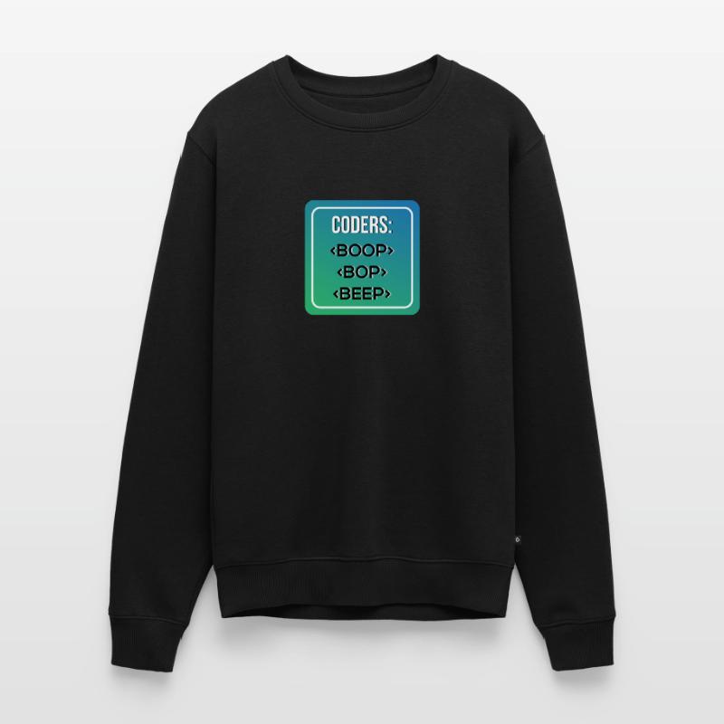 Coder S BOOP BOP BEEP Männer Premium Bio Pullover