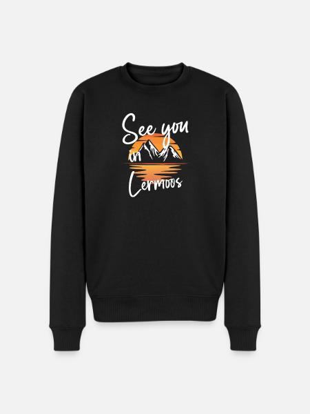 Lermoos Skiing Tyrol Snowboarding Austria - Men's Premium Organic Jumper - black