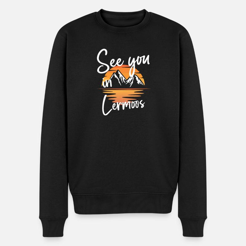 Lermoos Ski Tyrol Snowboard Autriche - Pull Premium bio Homme - noir