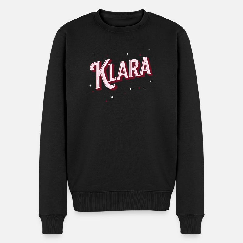 Nom Klara personnalisé - Pull Premium bio Homme - noir