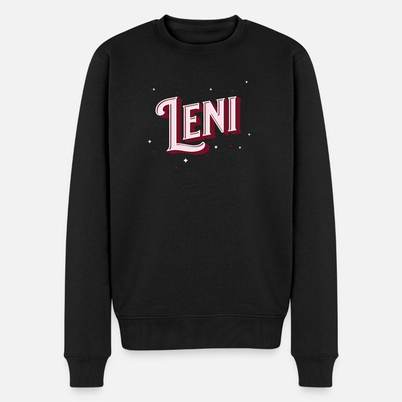 Leni Name Personnalisé - Pull Premium bio Homme - noir