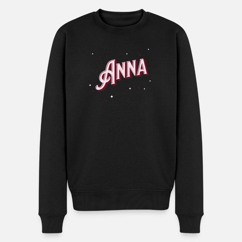 Anna nomme des noms personnalisés - Pull Premium bio Homme - noir