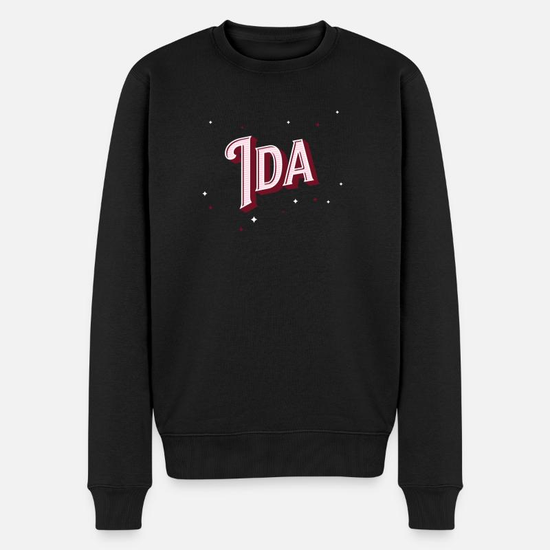 Nom Ida personnalisé - Pull Premium bio Homme - noir