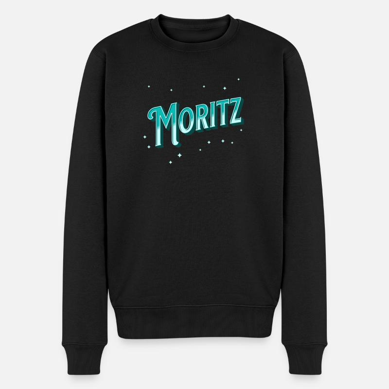 Moritz name personalized - Men's Premium Organic Jumper - black
