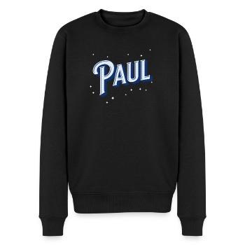 Nom de Paul personnalisé - Pull Premium bio Homme - noir - Devant - Nico (187cm)