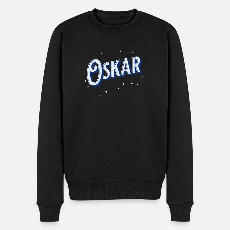 Nom Oskar personnalisé - Pull Premium bio Homme - noir
