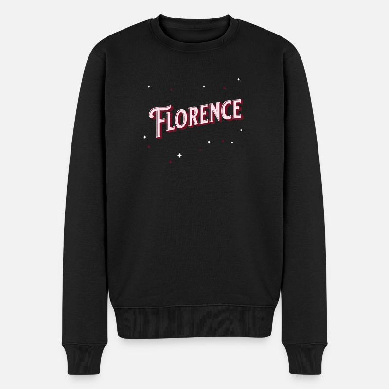 Nom de Florence personnalisé - Pull Premium bio Homme - noir