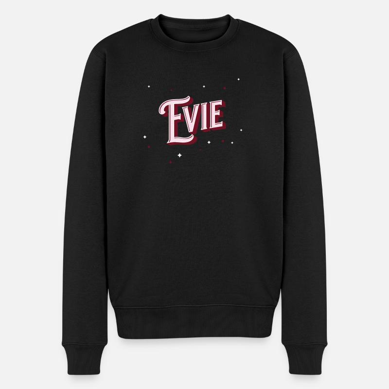 Nom Evie personnalisé - Pull Premium bio Homme - noir