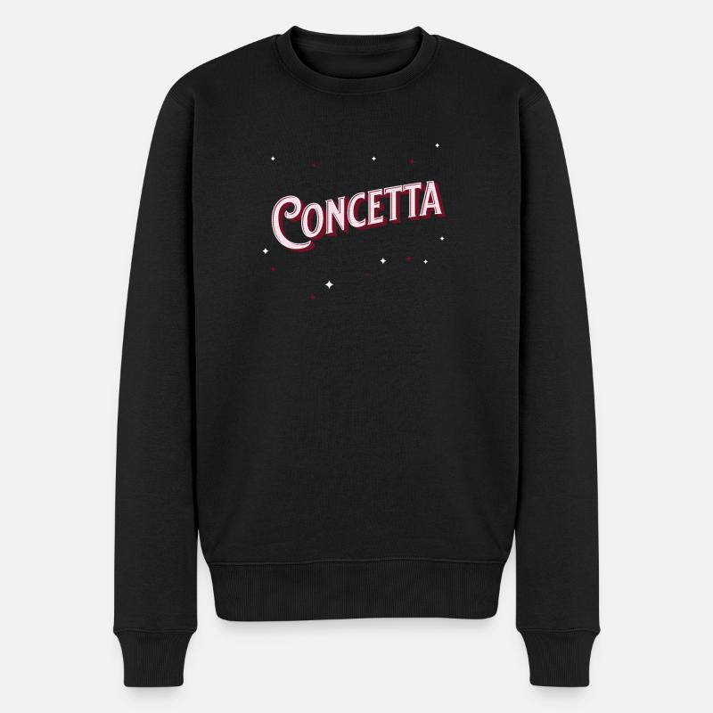 Concetta names personalized - Men's Premium Organic Jumper - black