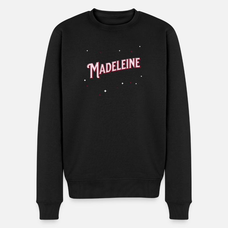 Nom Madeleine personnalisé - Pull Premium bio Homme - noir