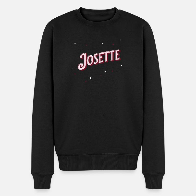 Josette name personalized - Men's Premium Organic Jumper - black