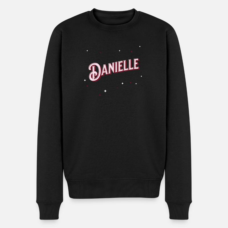 Nom de Danielle personnalisé - Pull Premium bio Homme - noir
