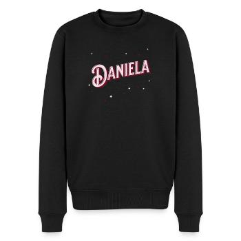 Daniela name personalized - Men's Premium Organic Jumper - black - Front - Nico (187cm)