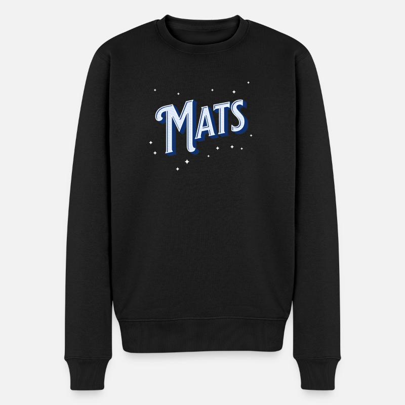 Nom de Mat personnalisé - Pull Premium bio Homme - noir