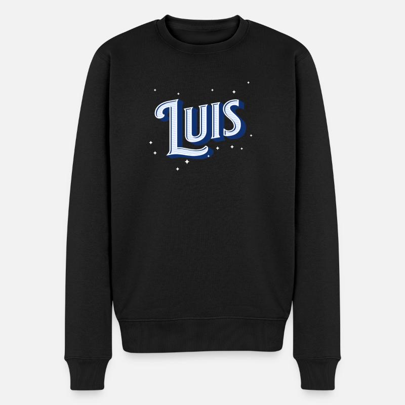 Nom Luis Personnalisé - Pull Premium bio Homme - noir