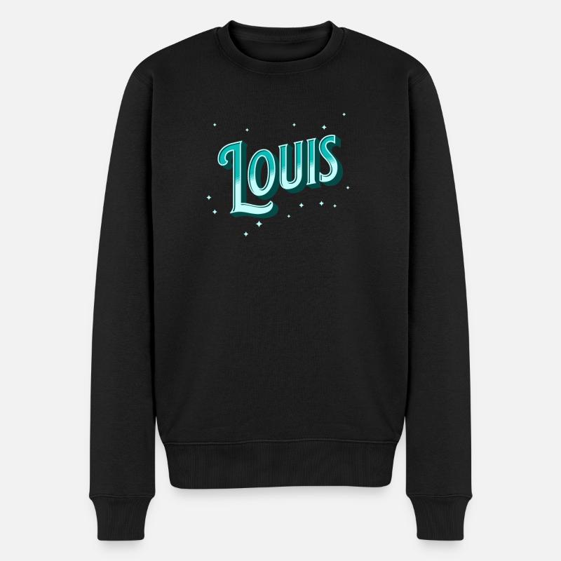 Nom Louis personnalisé - Pull Premium bio Homme - noir