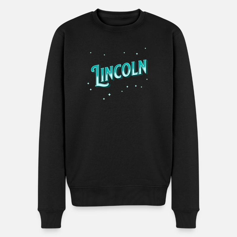 Noms Lincoln personnalisés - Pull Premium bio Homme - noir