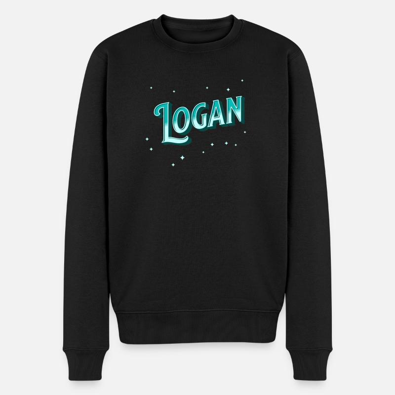 Noms Logan personnalisés - Pull Premium bio Homme - noir