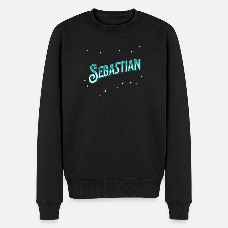 Nom sebastian personnalisé - Pull Premium bio Homme - noir