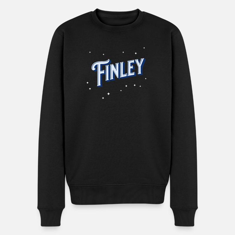 Noms Finley personnalisés - Pull Premium bio Homme - noir