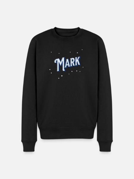 Mark name personalized - Men's Premium Organic Jumper - black