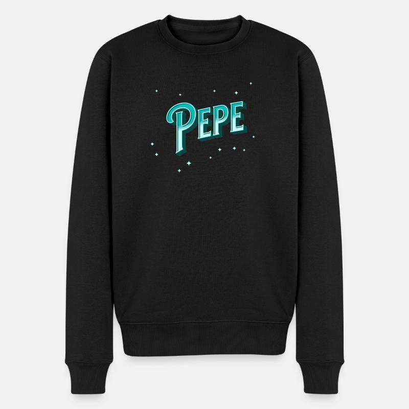 Nom Pepe personnalisé - Pull Premium bio Homme - noir
