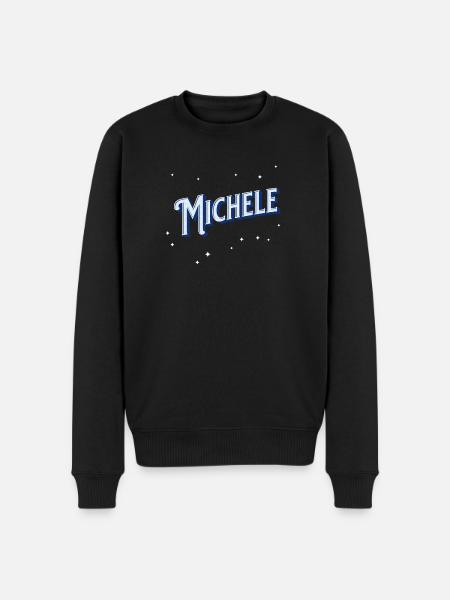 Michele name personalized - Men's Premium Organic Jumper - black