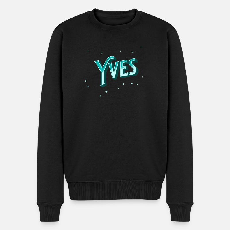 Nom Yves personnalisé - Pull Premium bio Homme - noir
