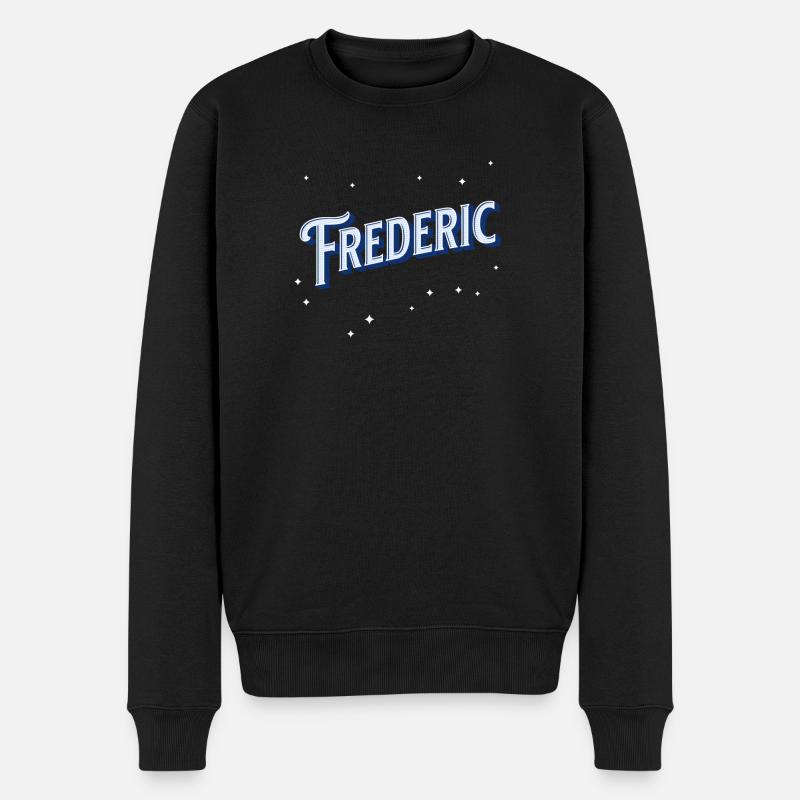 Noms de Frédéric personnalisés - Pull Premium bio Homme - noir