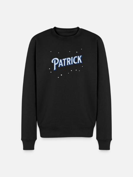 Patrick name personalized - Men's Premium Organic Jumper - black