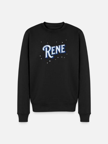 Rene name personalized - Men's Premium Organic Jumper - black