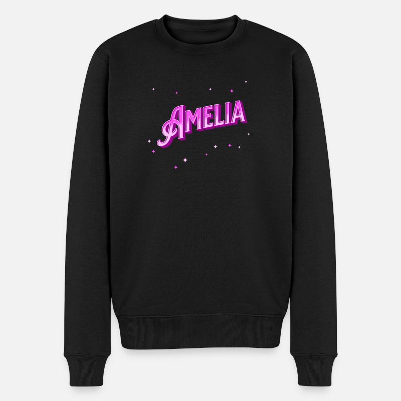 Nom Amelia personnalisé - Pull Premium bio Homme - noir