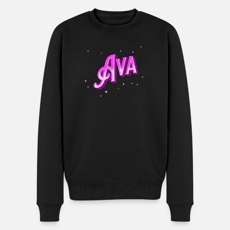 Nom Ava personnalisé - Pull Premium bio Homme - noir
