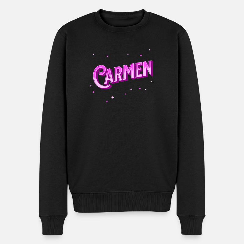Nom Carmen personnalisé - Pull Premium bio Homme - noir