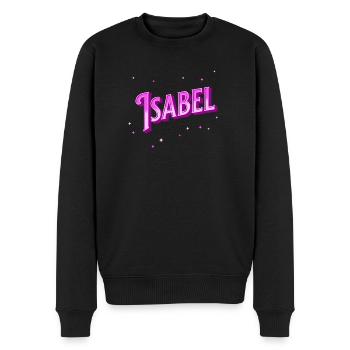 Isabel name personalized - Men's Premium Organic Jumper - black - Front - Nico (187cm)