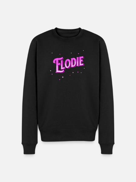 Elodie's name personalized - Men's Premium Organic Jumper - black