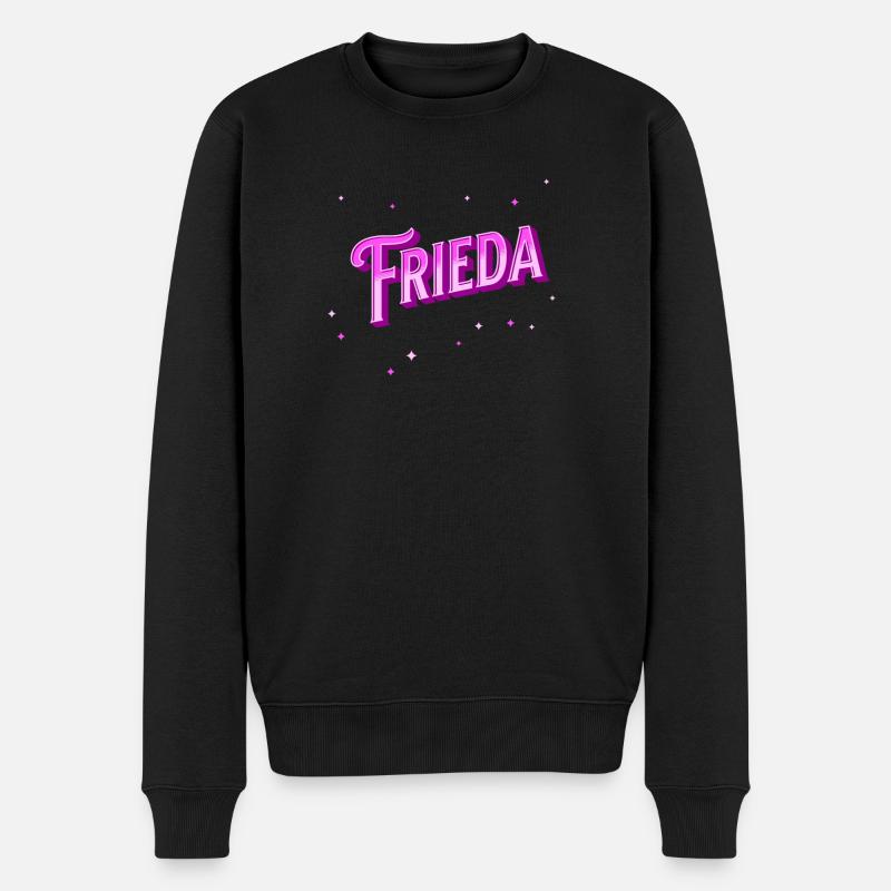 Frieda Namen personalisiert - Männer Premium Bio Pullover - Schwarz