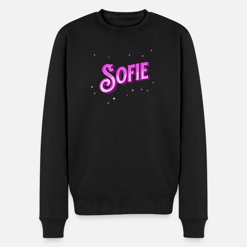 Sofie name personalized - Men's Premium Organic Jumper - black