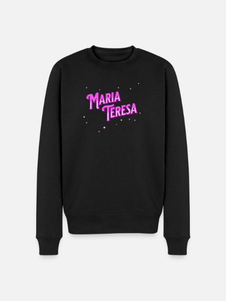 Maria Teresa name personalized - Men's Premium Organic Jumper - black