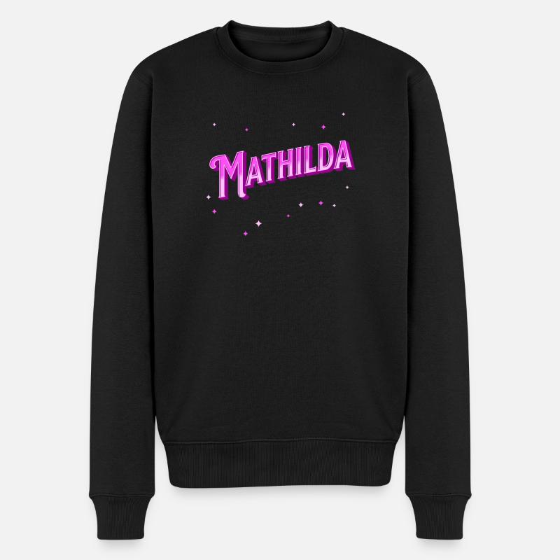 Le nom de Mathilda personnalisé - Pull Premium bio Homme - noir