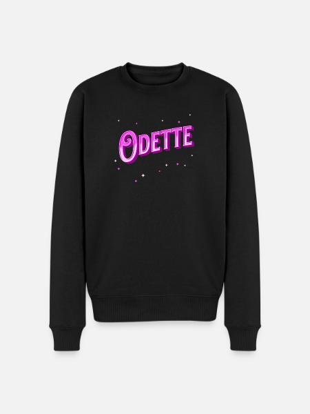 Odette name personalized - Men's Premium Organic Jumper - black