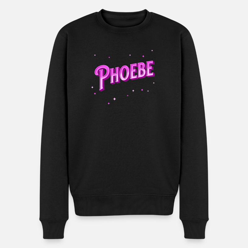 Phoebe name personalized - Men's Premium Organic Jumper - black
