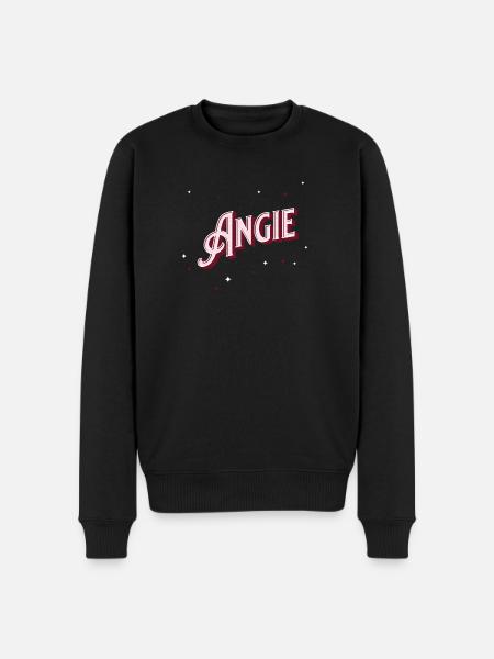 Angie name personalized - Men's Premium Organic Jumper - black