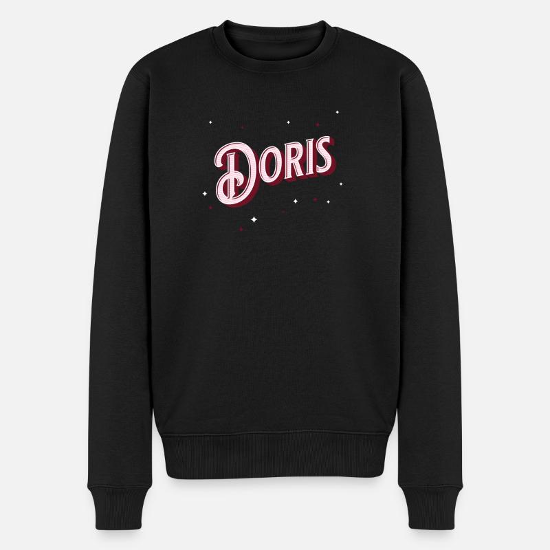 Personalized Doris name - Men's Premium Organic Jumper - black