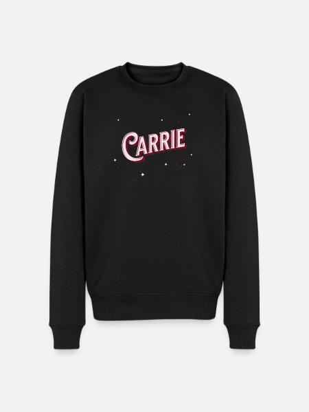 Carrie name personalized - Men's Premium Organic Jumper - black