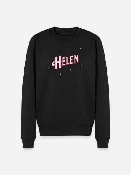 Helen name personalized - Men's Premium Organic Jumper - black